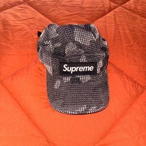 Supreme Black & Grey Mesh Camp Cap